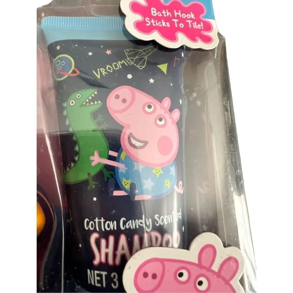 PEPPA PIG Soap & Scrub KIDS GIFT SET Body Wash Bath Pouf and Shampoo - Picture 3 of 7